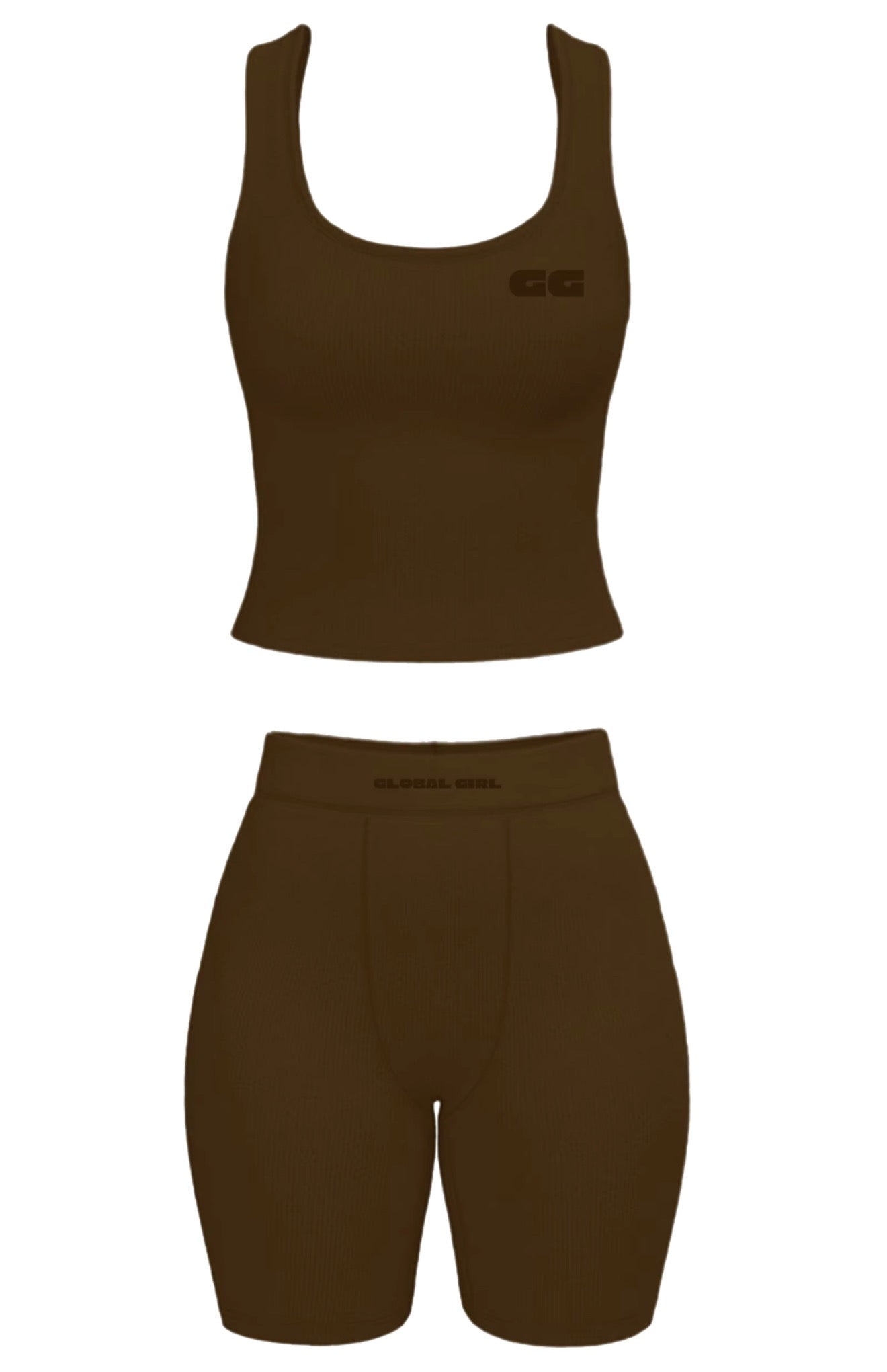 UMBER COTTON RIBBED